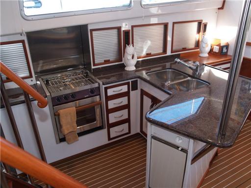 Galley looking to Port & Companionway Stairs